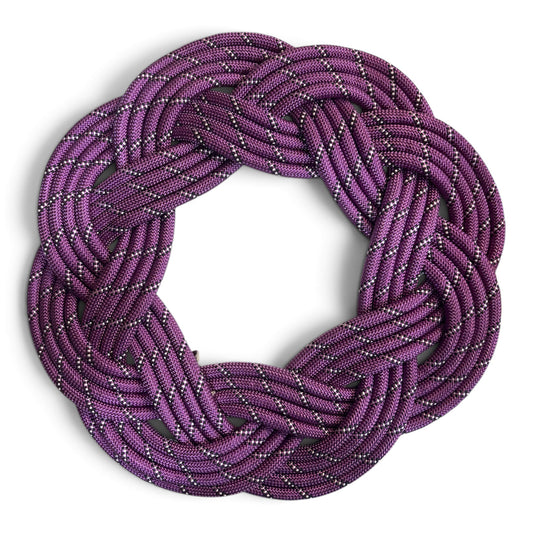 Modern Turk's Head Rope Wreath | Spooky Season Colorways | Coastal Artisan Decor