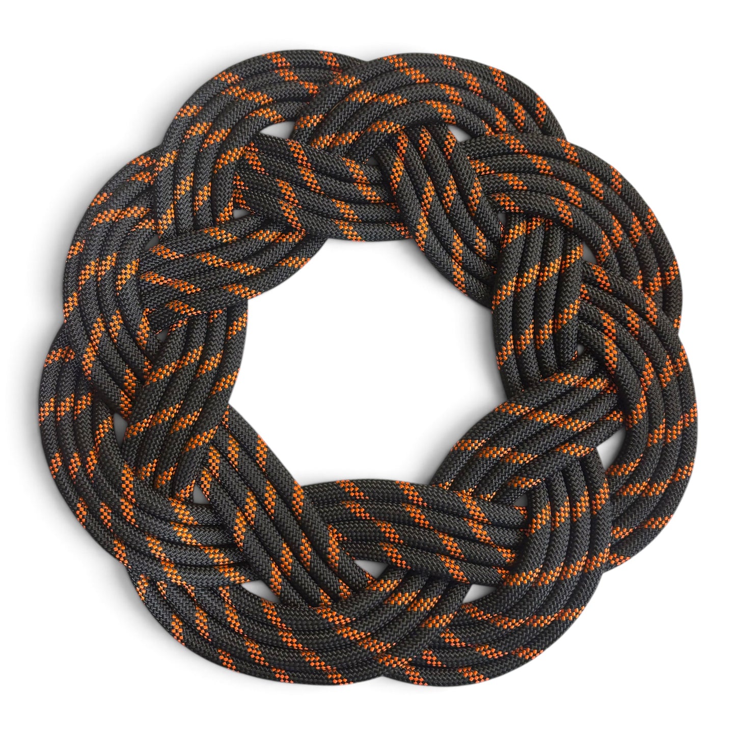Modern Turk's Head Rope Wreath | Spooky Season Colorways | Coastal Artisan Decor