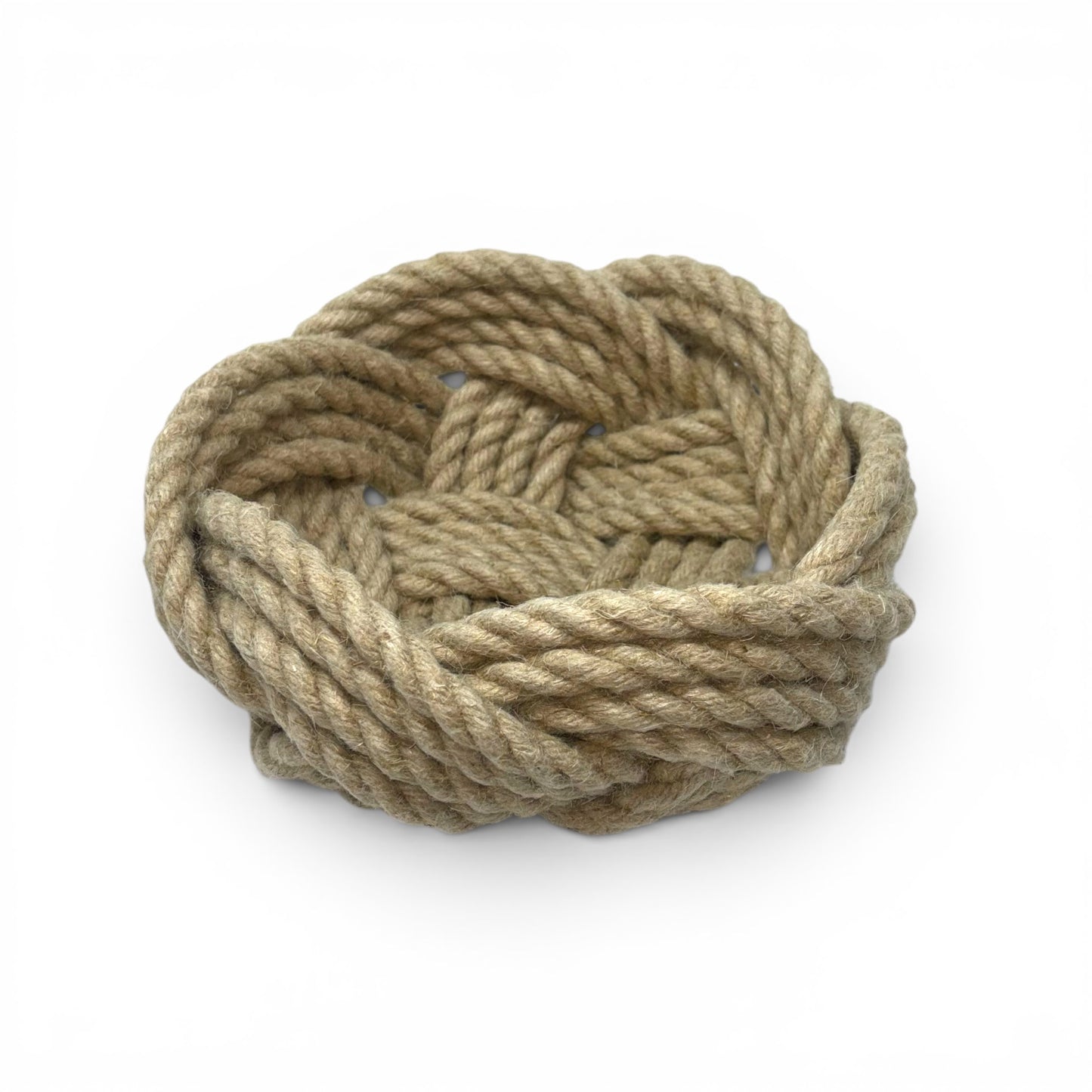 Turk's Head Rope Bowl | Hemp Rope | Coastal Artisan Decor | Odd Cod Studio