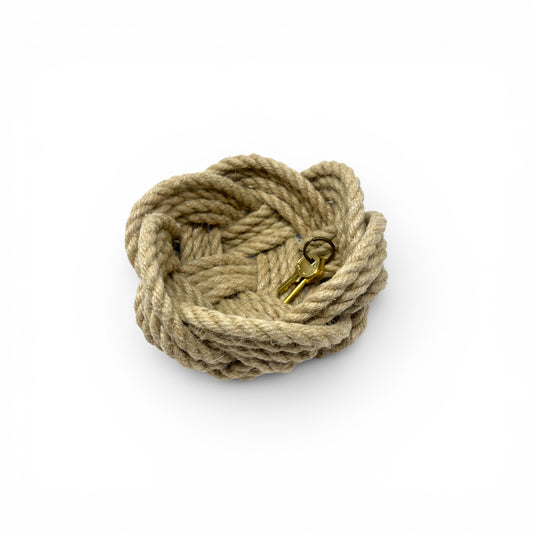 Turk's Head Rope Bowl | Hemp Rope | Coastal Artisan Decor | Odd Cod Studio
