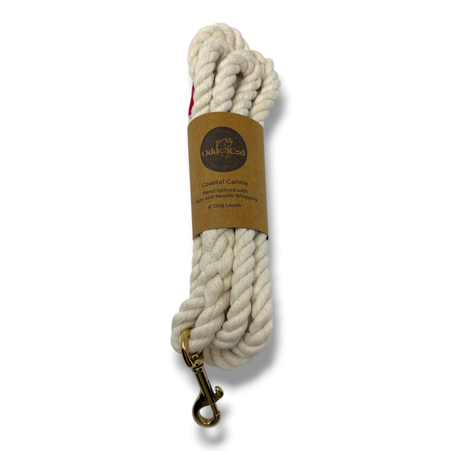 Coastal Canine Rope Dog Leash | Hand-Spliced Cotton | Odd Cod Studio