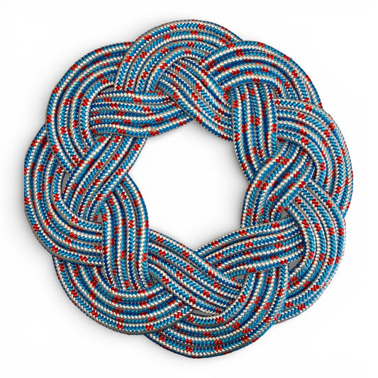 Modern Turk's Head Rope Wreath | Coastal Artisan Decor