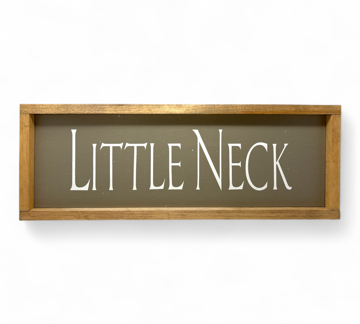Little Neck Hand-Painted Wooden Sign