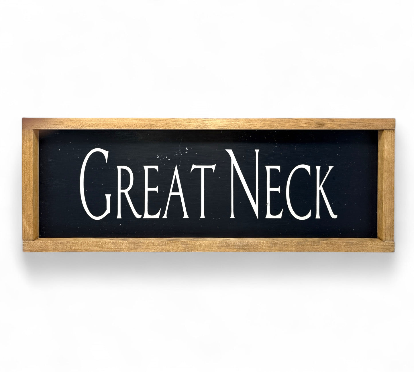 Great Neck Hand-Painted Wooden Sign