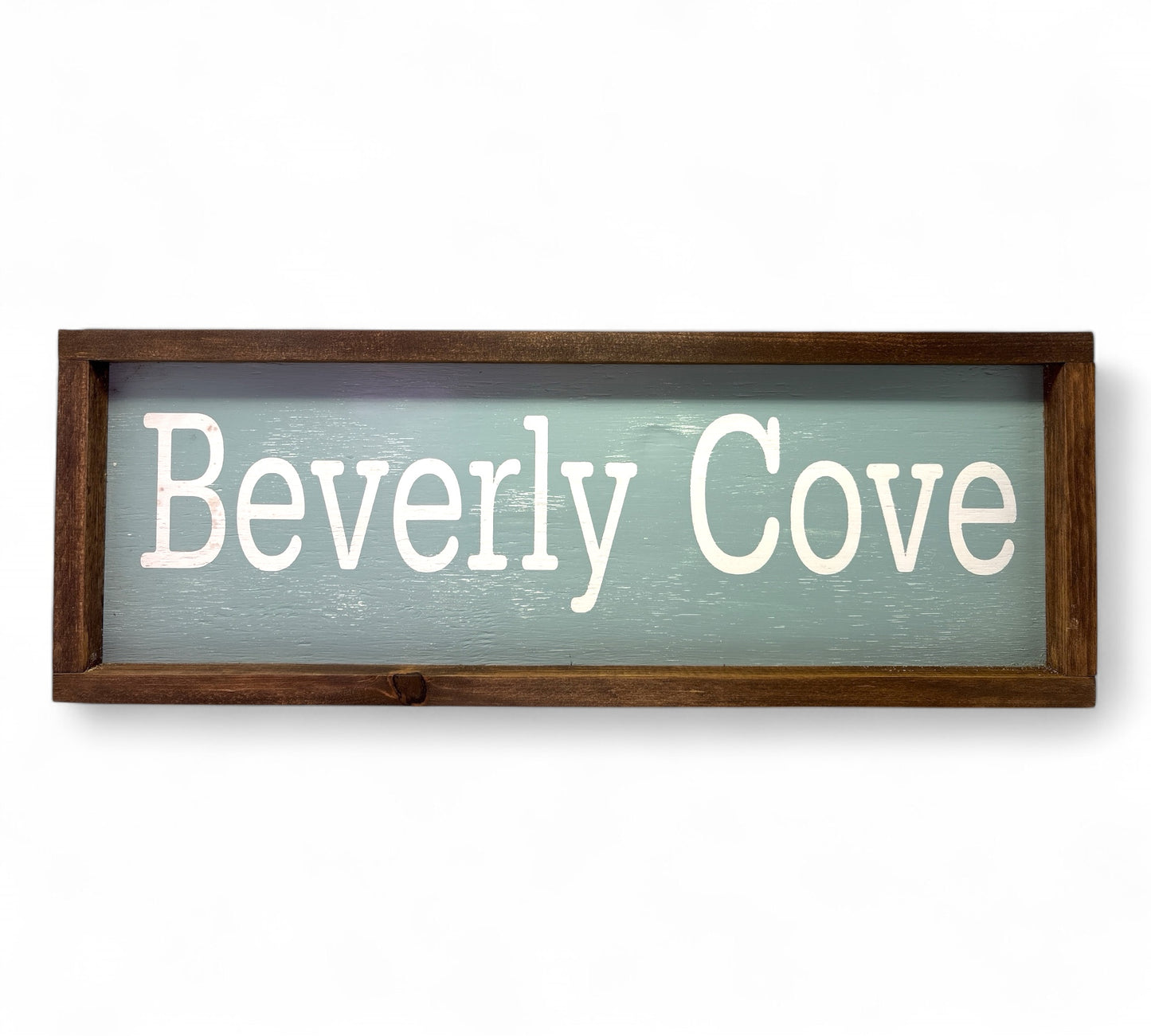 Beverly Cove Hand-Painted Wooden Sign