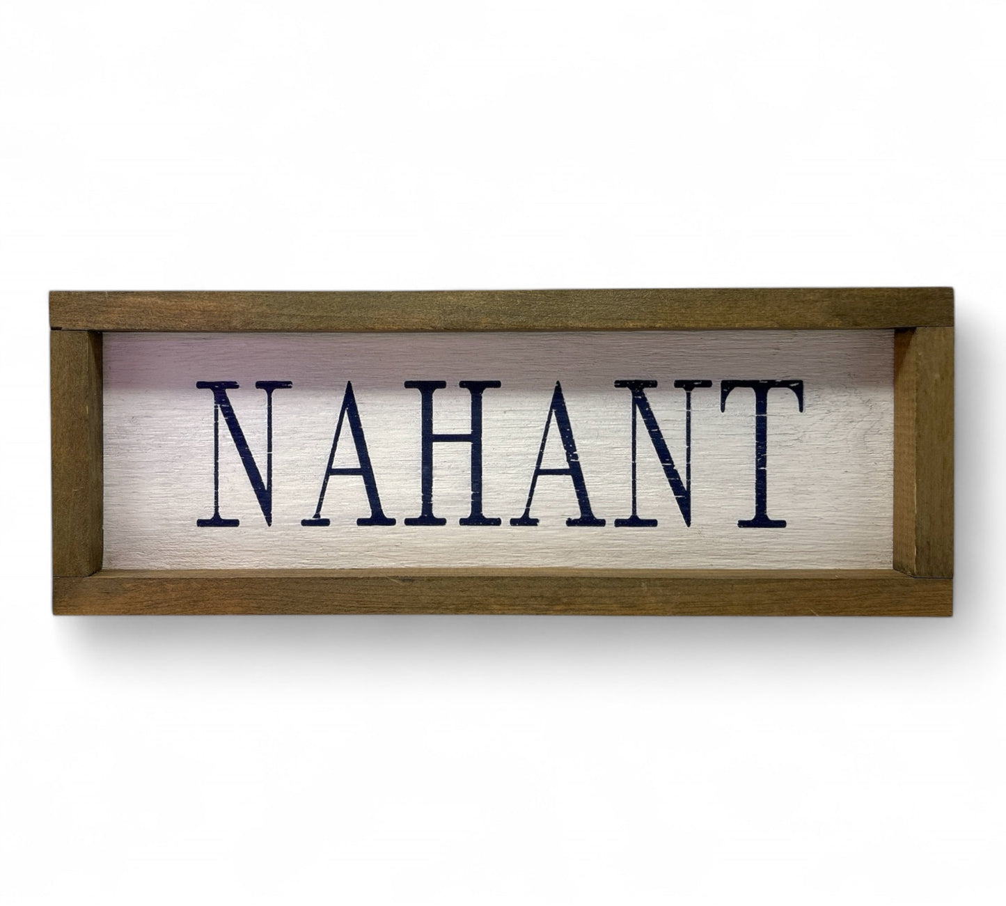 Nahant Hand-Painted Wooden Sign, Slim