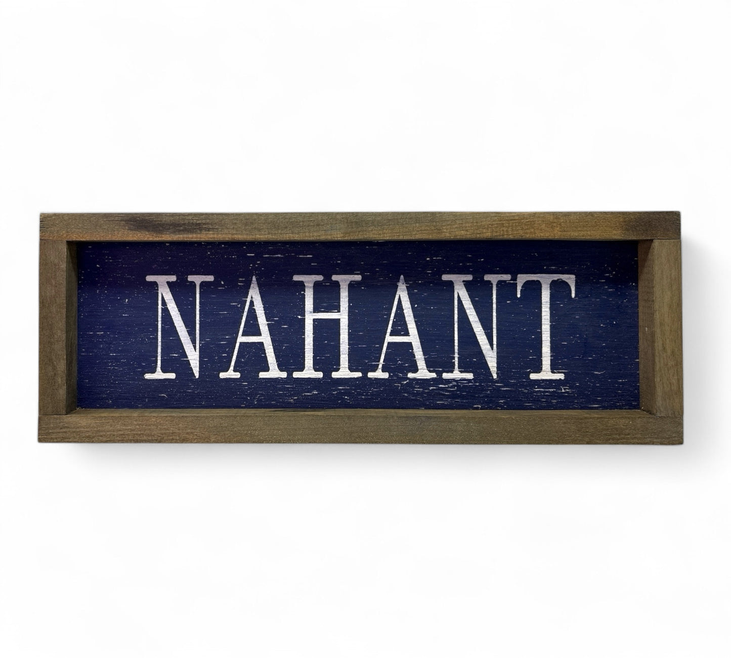 Nahant Hand-Painted Wooden Sign, Slim