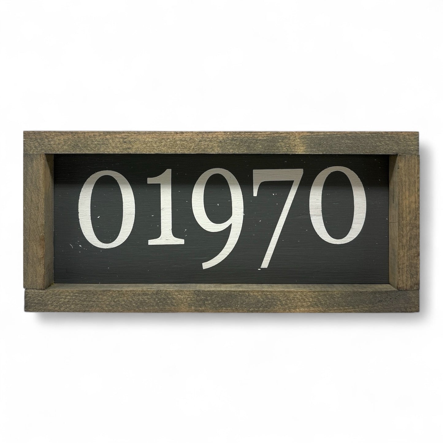 01970 Zip Code Hand-Painted Wooden Sign (Salem, MA)