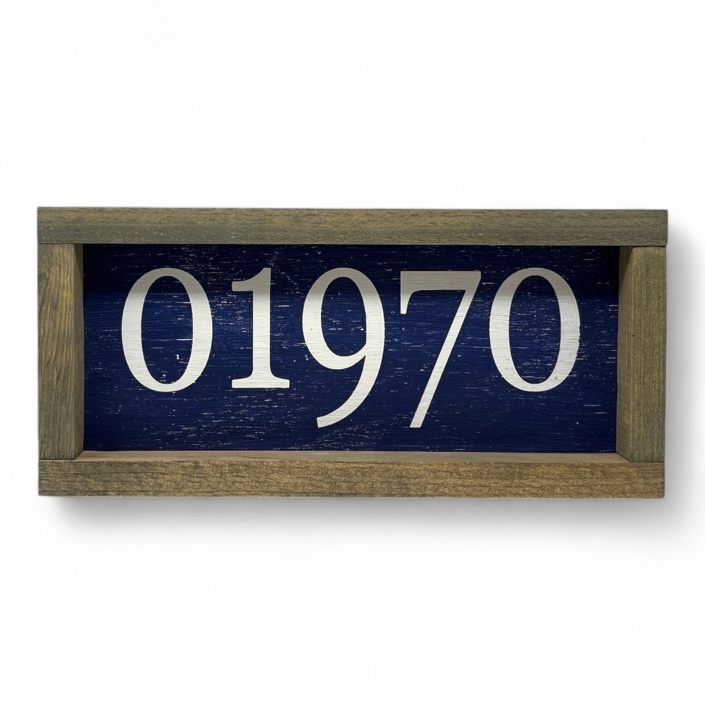 01970 Zip Code Hand-Painted Wooden Sign (Salem, MA)