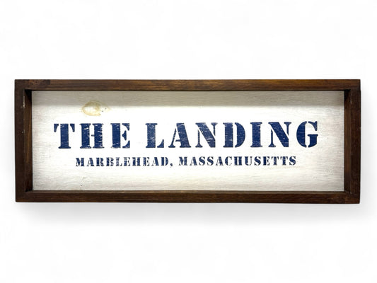 The Landing Hand-Painted Wooden Sign