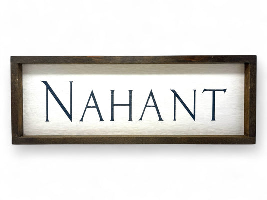 Nahant Hand-Painted Wooden Sign