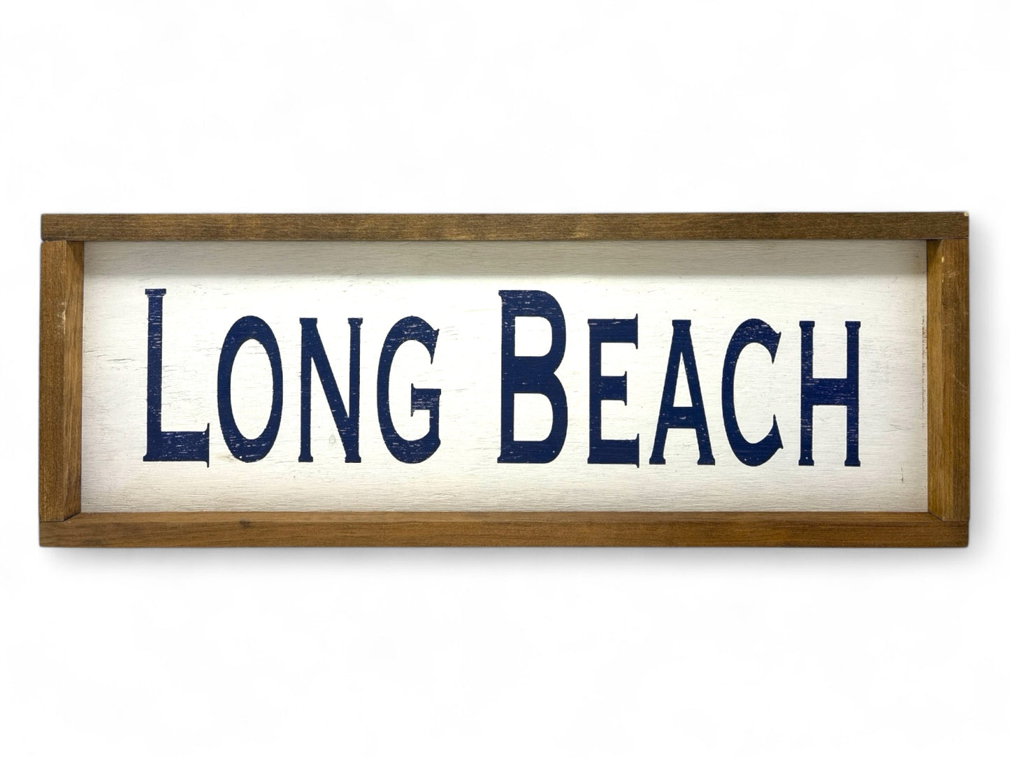 Long Beach Hand-Painted Wooden Sign