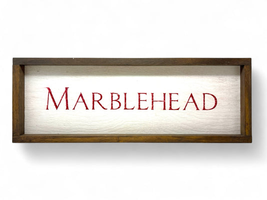 Marblehead Hand-Painted Wooden Sign