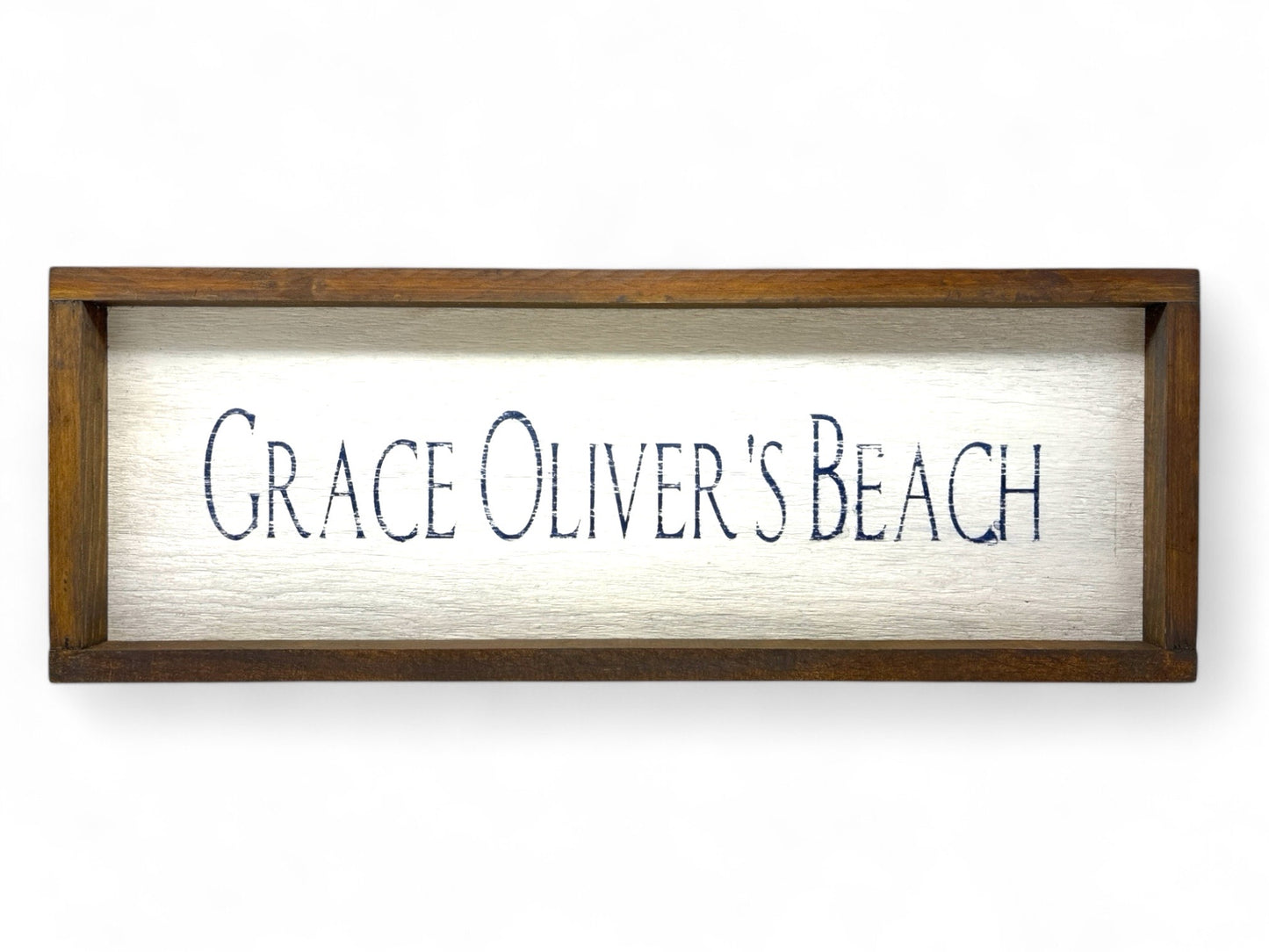Grace Oliver's Beach Hand-Painted Wooden Sign