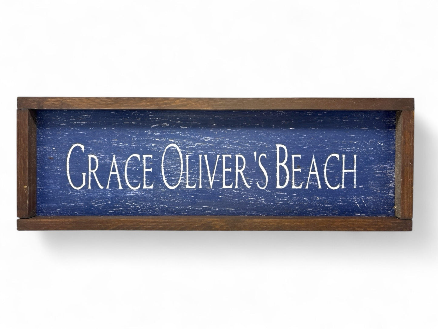 Grace Oliver's Beach Hand-Painted Wooden Sign