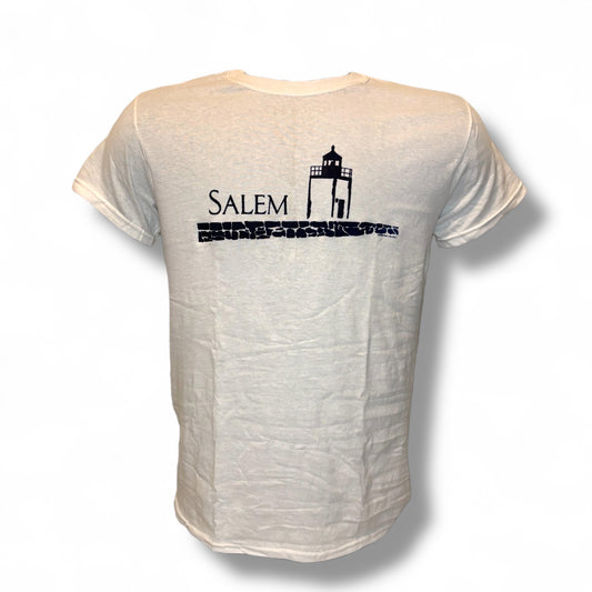 Salem Derby Wharf Lighthouse T-Shirt, Short Sleeve