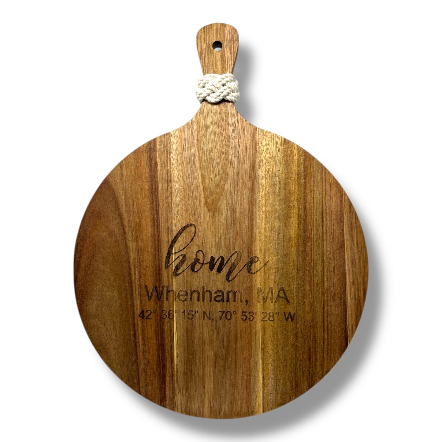 “Home” Acacia Cutting Board