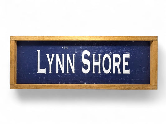 Lynn Shore Hand-Painted Wooden Sign