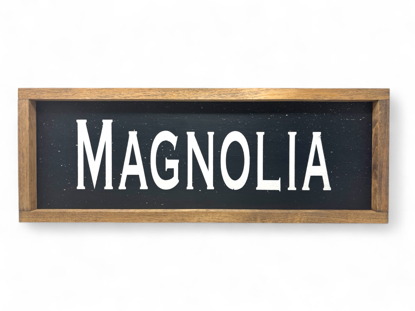 Magnolia Hand-Painted Wooden Sign