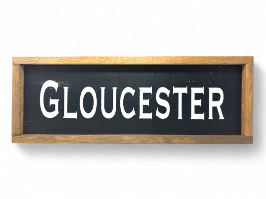 Gloucester Hand-Painted Wooden Sign