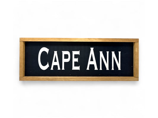Cape Ann Hand-Painted Wooden Sign