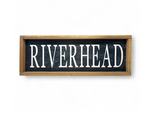 Riverhead Hand-Painted Wooden Sign