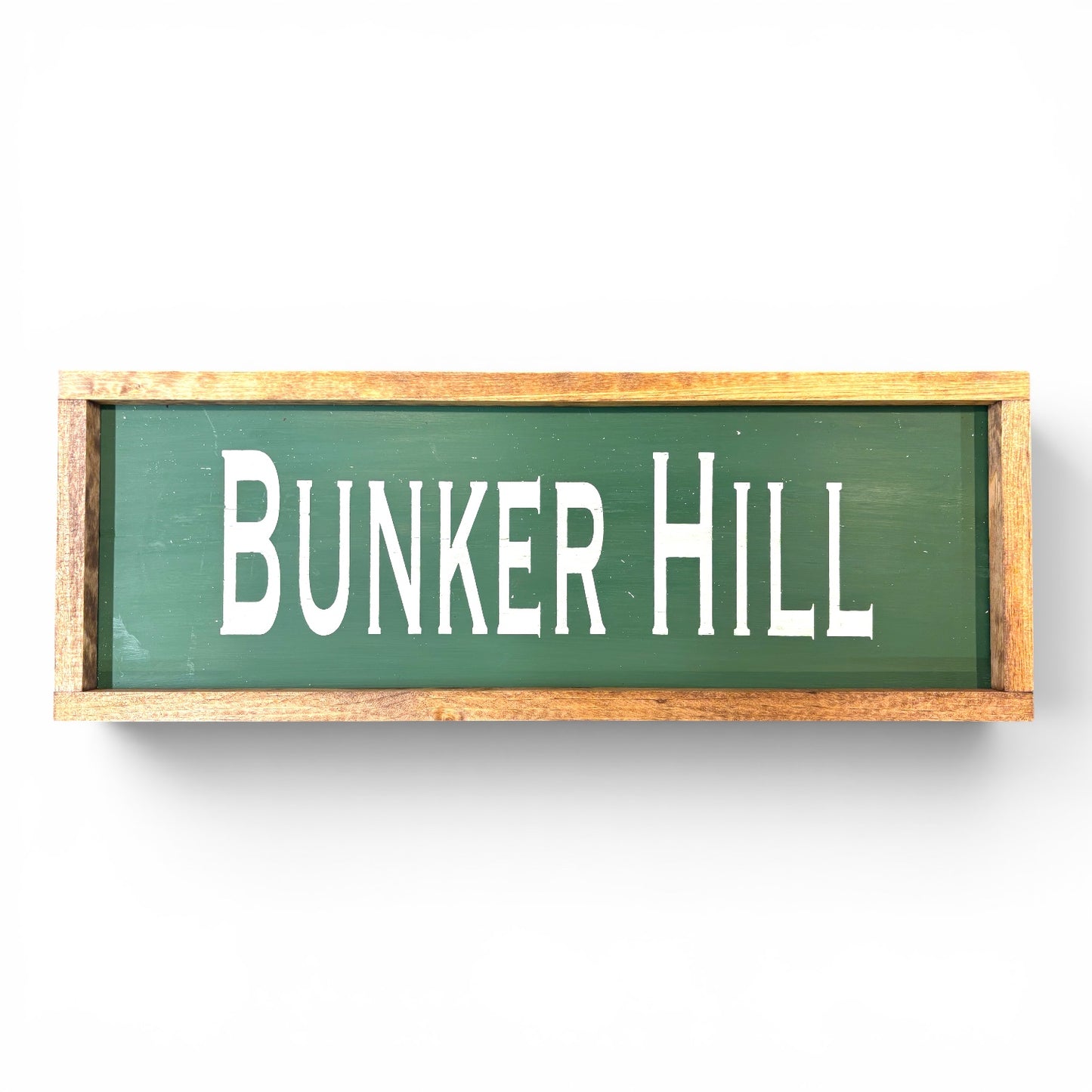 Bunker Hill Hand-Painted Wooden Sign | Coastal Artisan Decor
