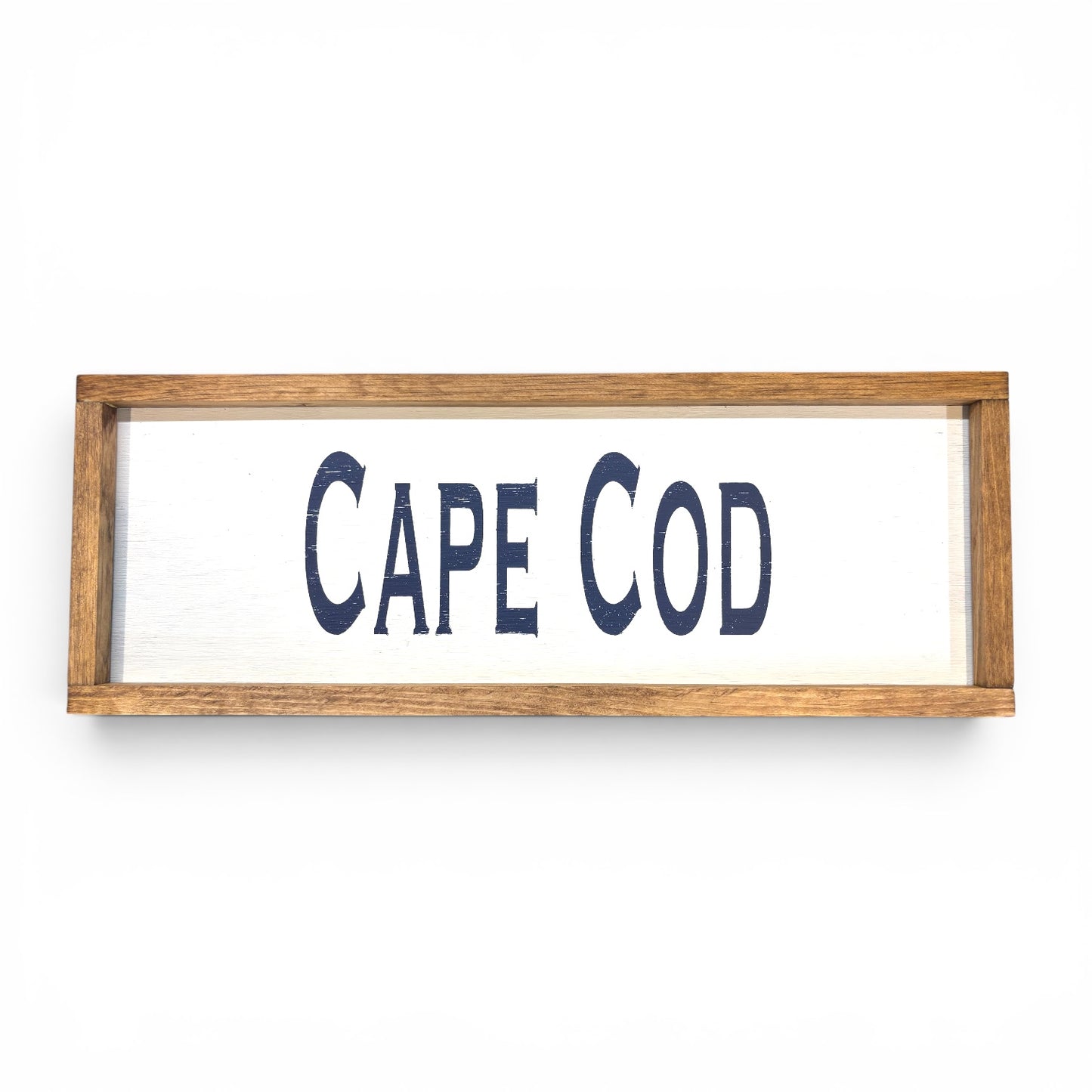 Cape Cod Hand-Painted Wooden Sign | Coastal Artisan Decor