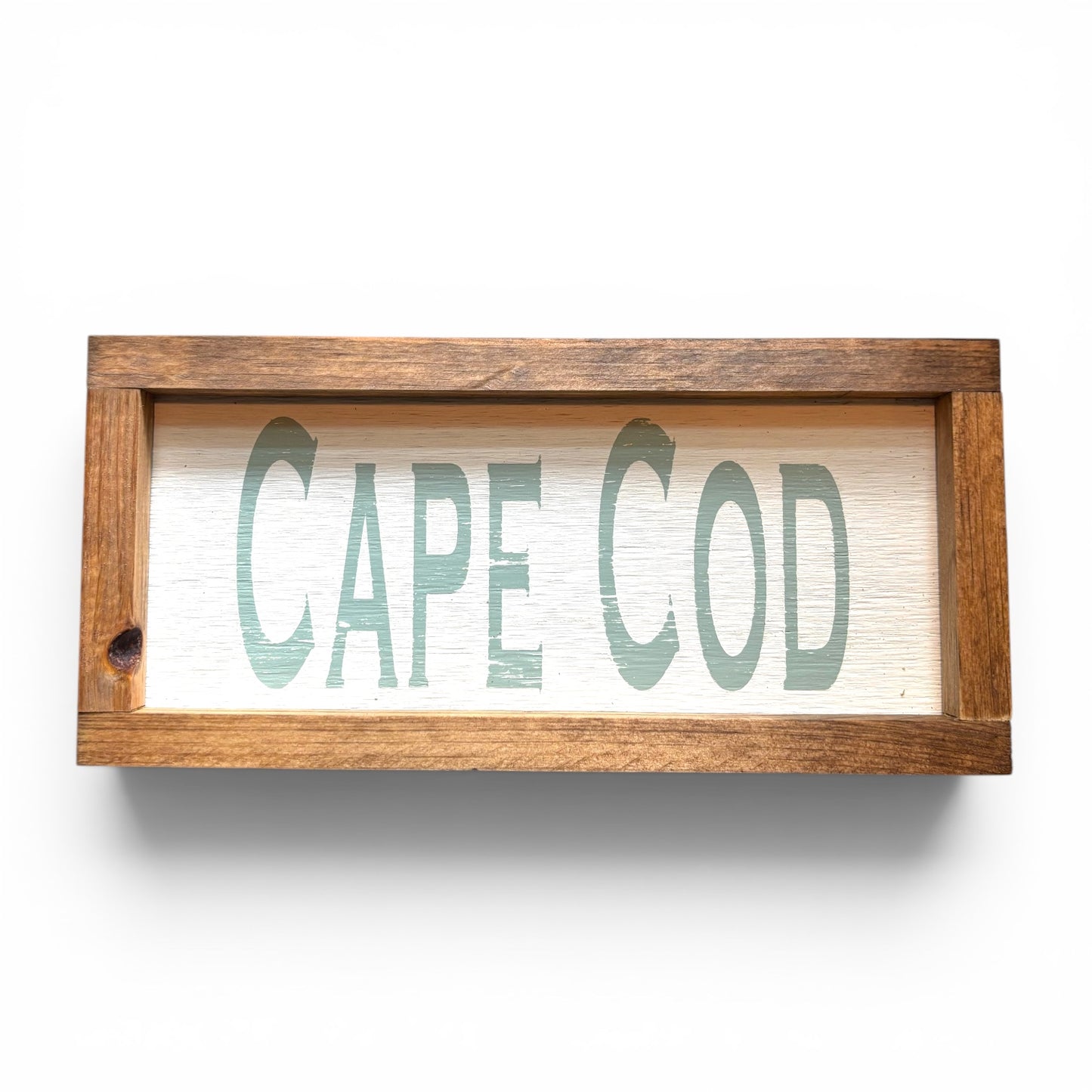 Cape Cod Hand-Painted Wooden Sign | Cove Size | Coastal Artisan Decor