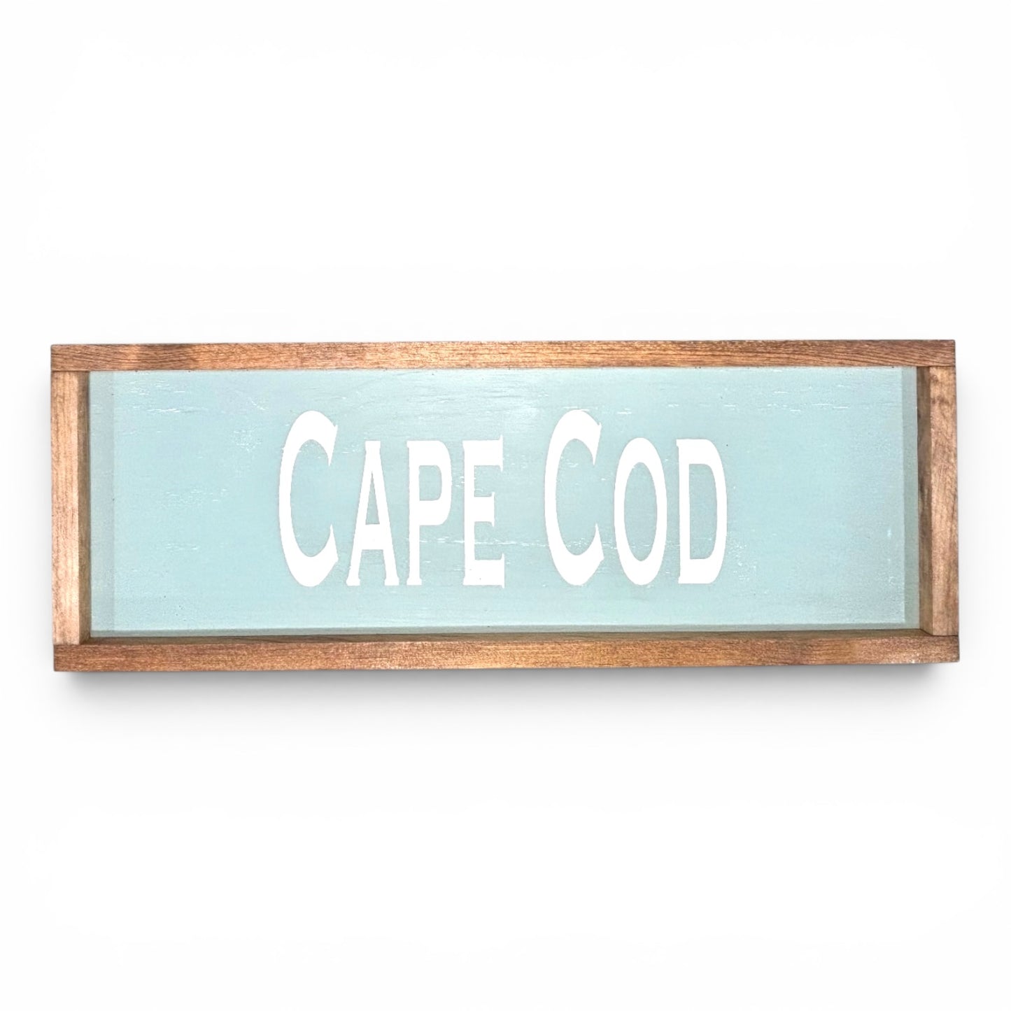 Cape Cod Hand-Painted Wooden Sign | Coastal Artisan Decor