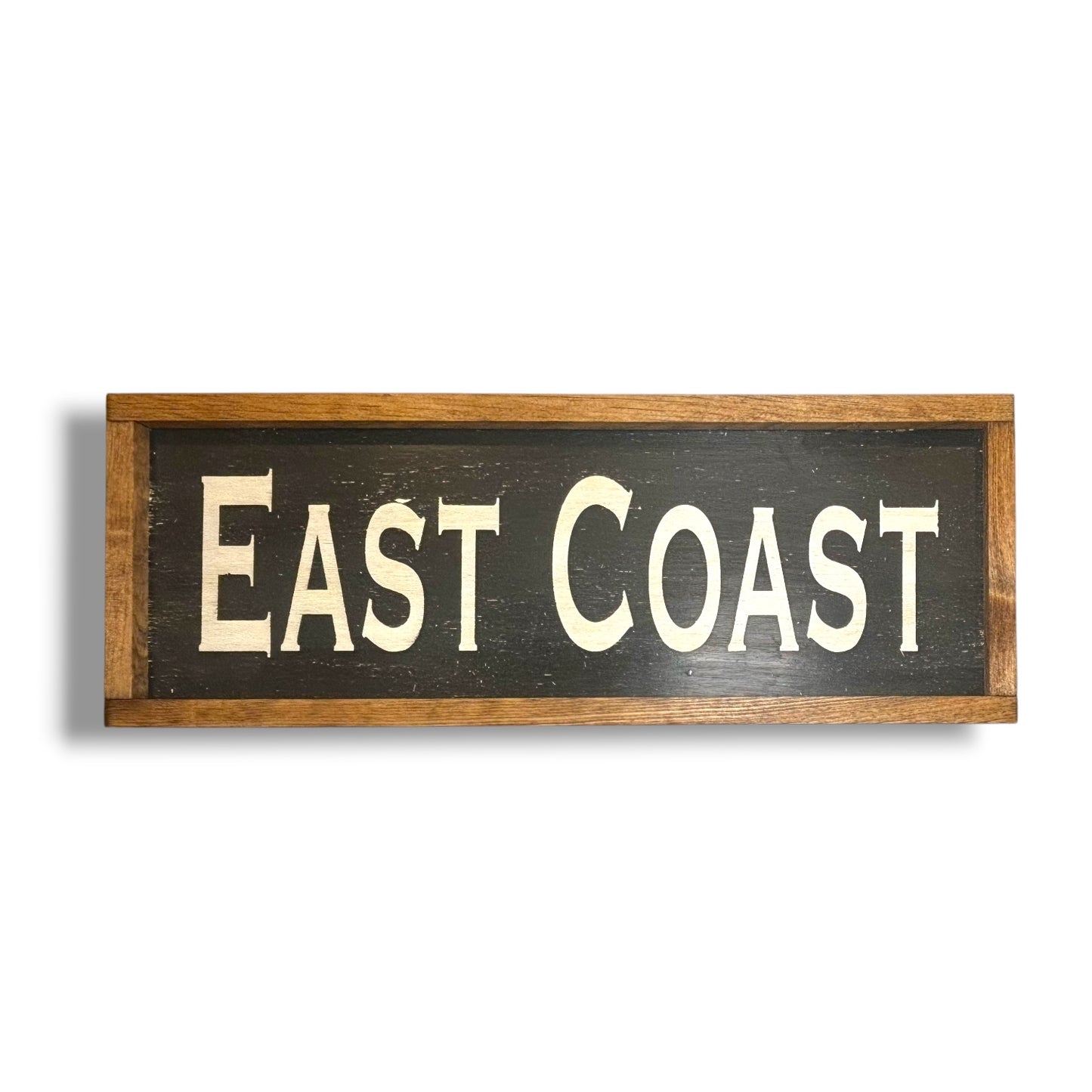 East Coast Hand-Painted Wooden Sign | Coastal Artisan Decor
