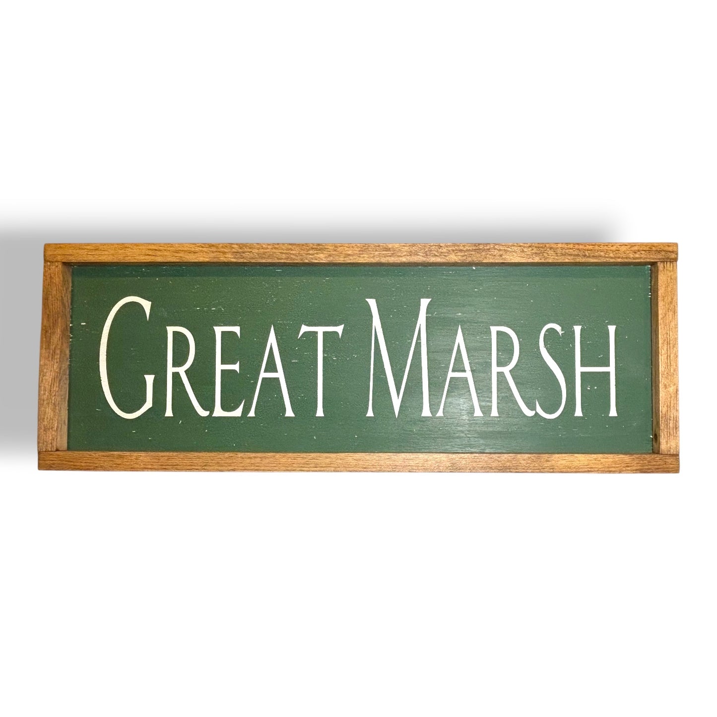 Great Marsh Hand-Painted Wooden Sign | Coastal Artisan Decor