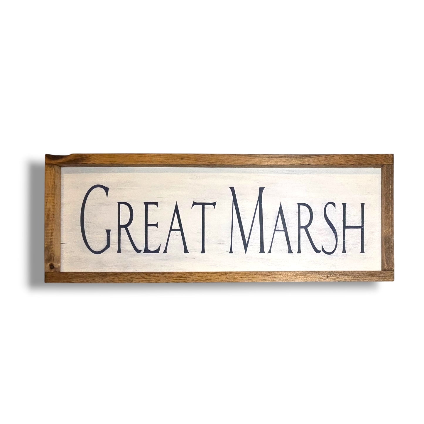 Great Marsh Hand-Painted Wooden Sign | Coastal Artisan Decor