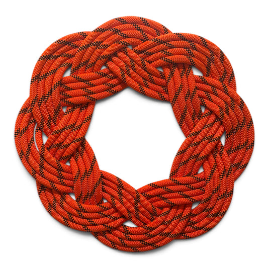 Modern Turk's Head Rope Wreath | Spooky Season Colorways | Coastal Artisan Decor