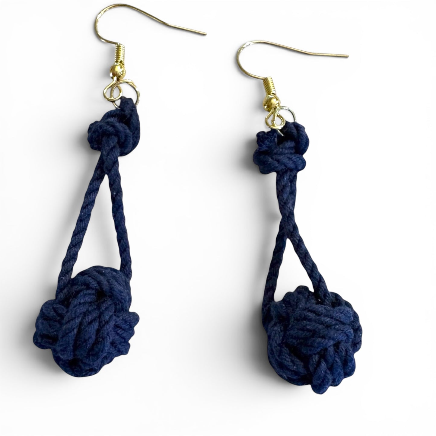Monkey's Fist Rope Earrings | Coastal Artisan Jewelry | Odd Cod Studio