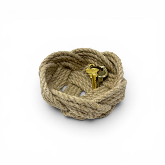 Turk's Head Rope Bowl | Hemp Rope | Coastal Artisan Decor | Odd Cod Studio