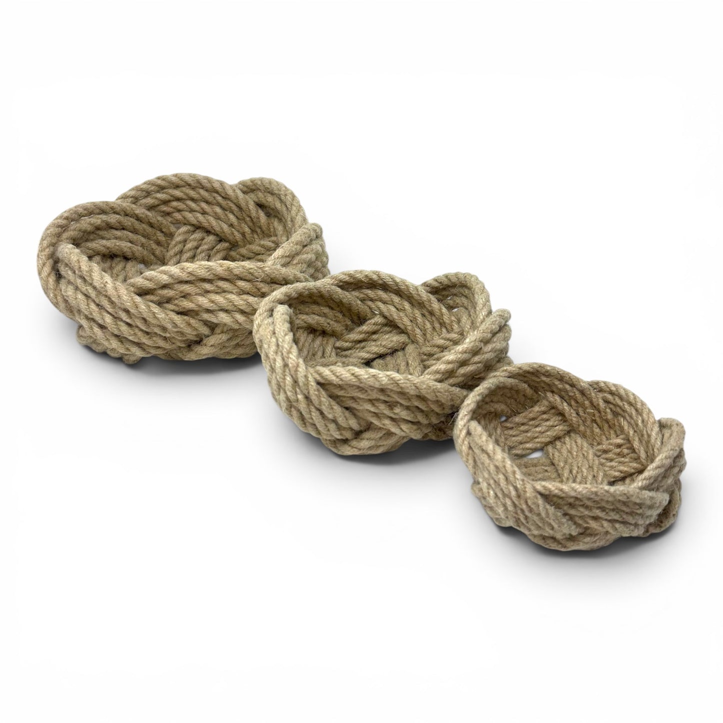 Turk's Head Rope Bowl | Hemp Rope | Coastal Artisan Decor | Odd Cod Studio