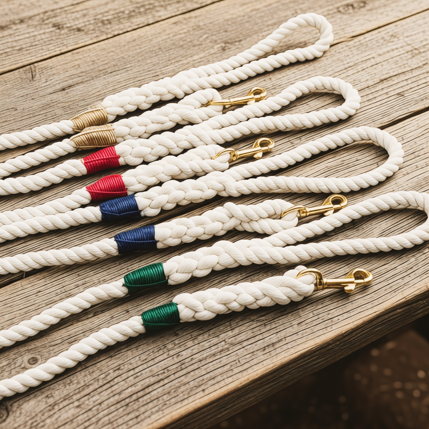 Coastal Canine Rope Dog Leash | Hand-Spliced Cotton | Odd Cod Studio