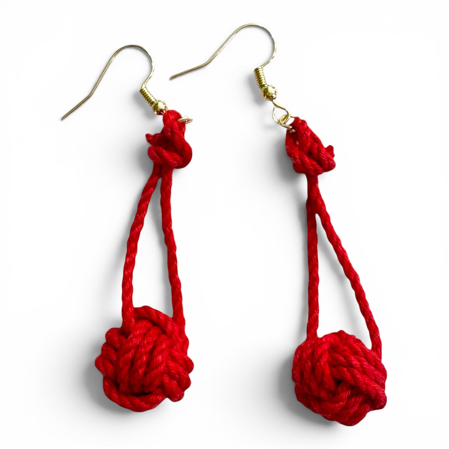 Monkey's Fist Rope Earrings | Coastal Artisan Jewelry | Odd Cod Studio