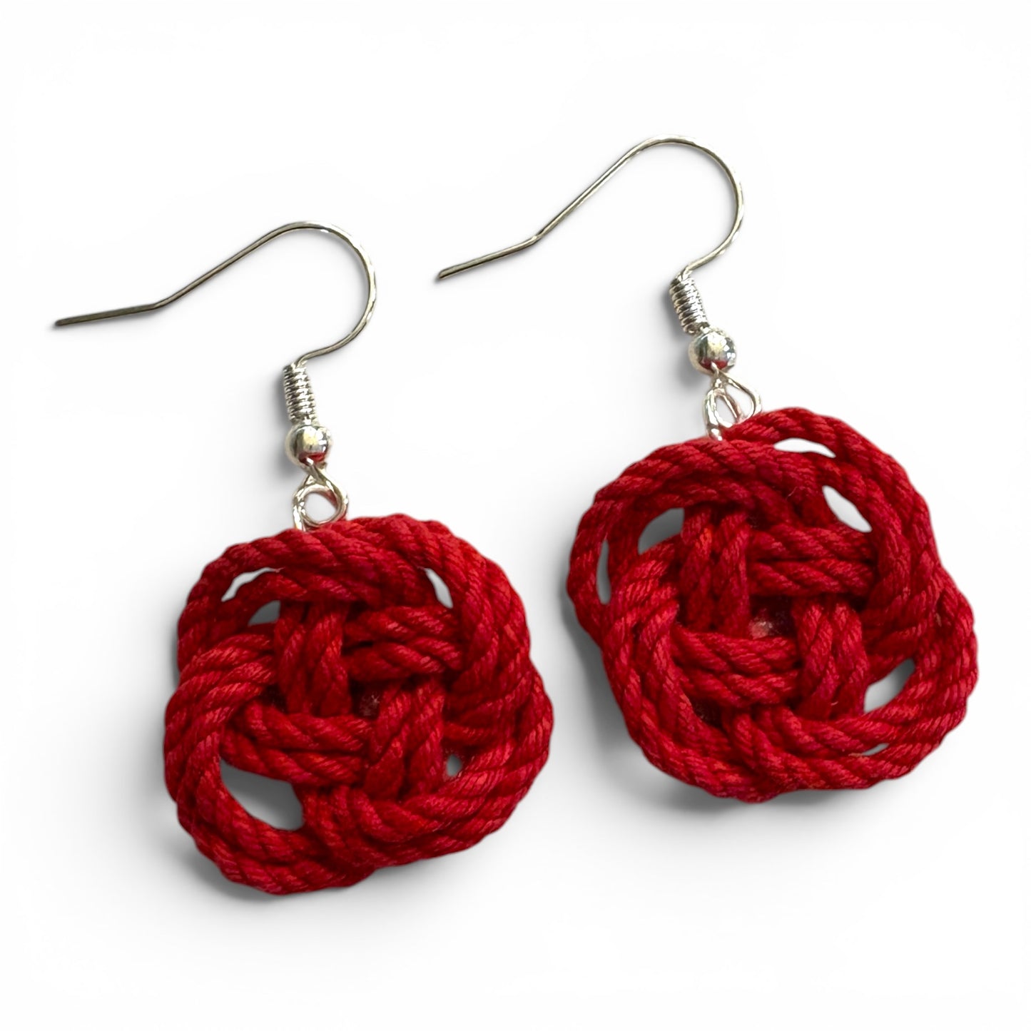 Turk's Head Rope Earrings | Coastal Artisan Jewelry | Odd Cod Studio