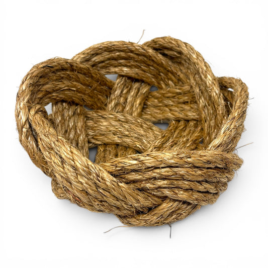 Turk's Head Rope Bowl | Manila Rope | Coastal Artisan Decor | Odd Cod Studio