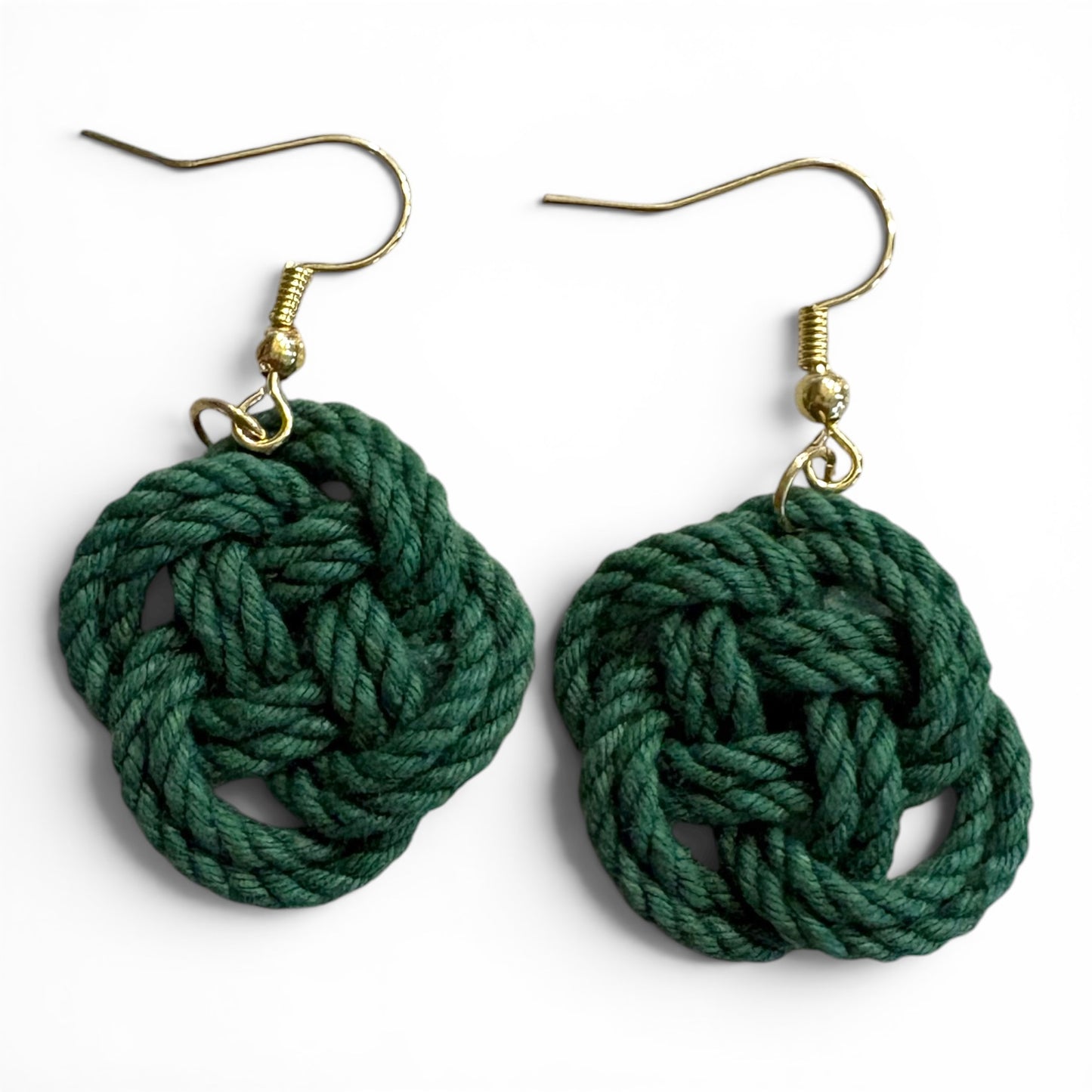 Turk's Head Rope Earrings | Coastal Artisan Jewelry | Odd Cod Studio