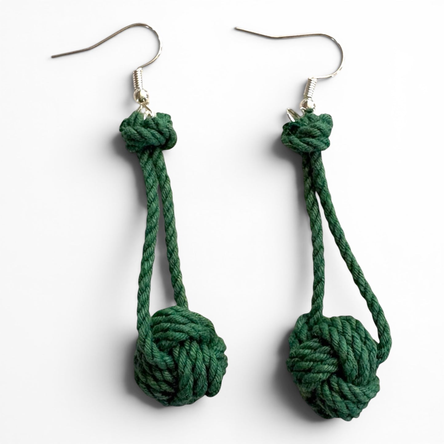 Monkey's Fist Rope Earrings | Coastal Artisan Jewelry | Odd Cod Studio