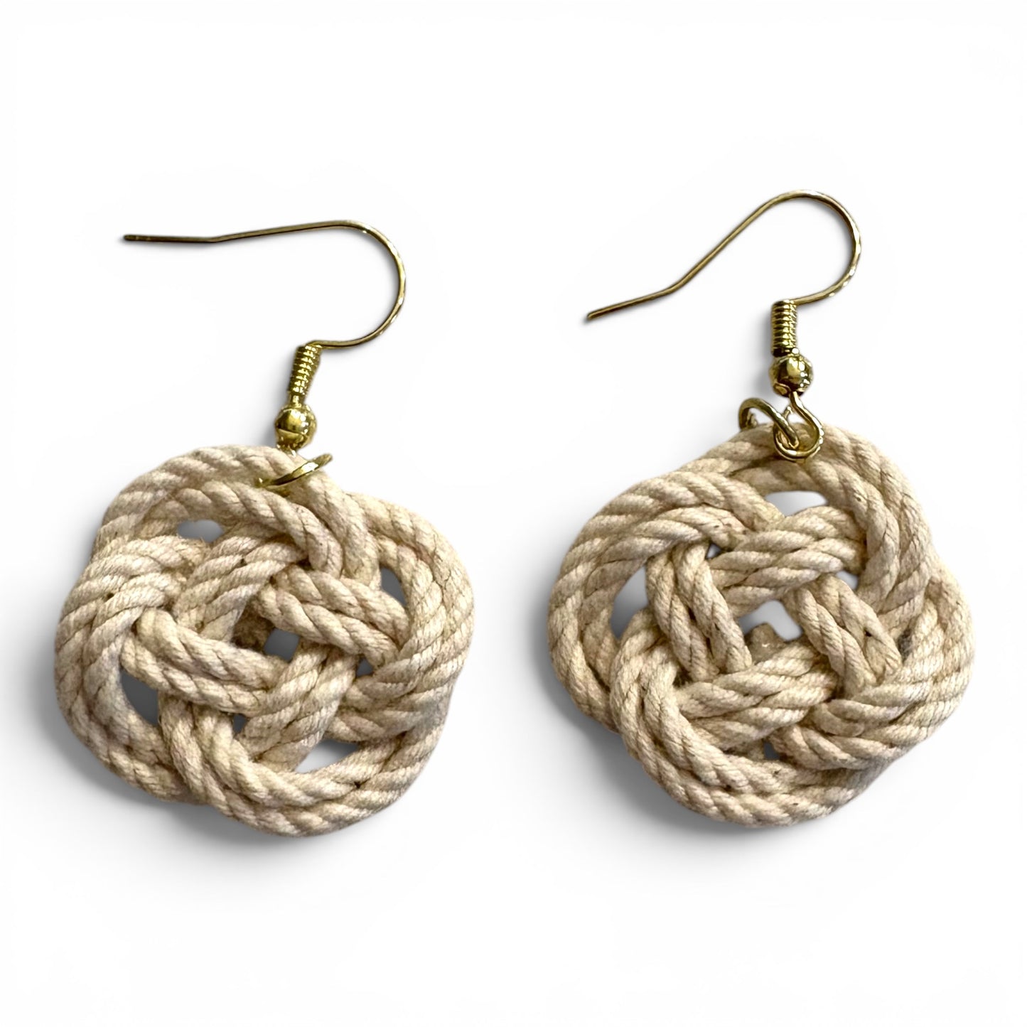 Turk's Head Rope Earrings | Coastal Artisan Jewelry | Odd Cod Studio