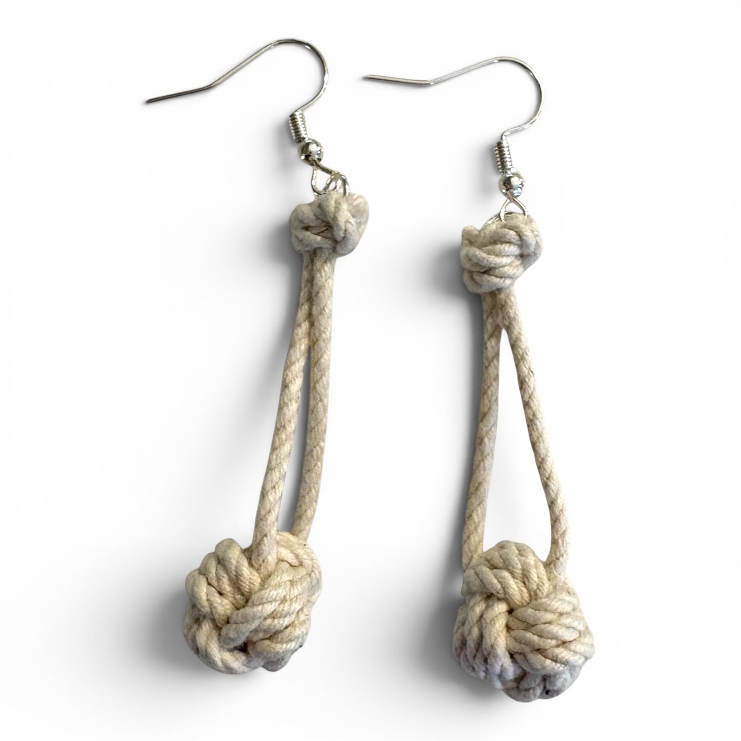 Monkey's Fist Rope Earrings | Coastal Artisan Jewelry | Odd Cod Studio
