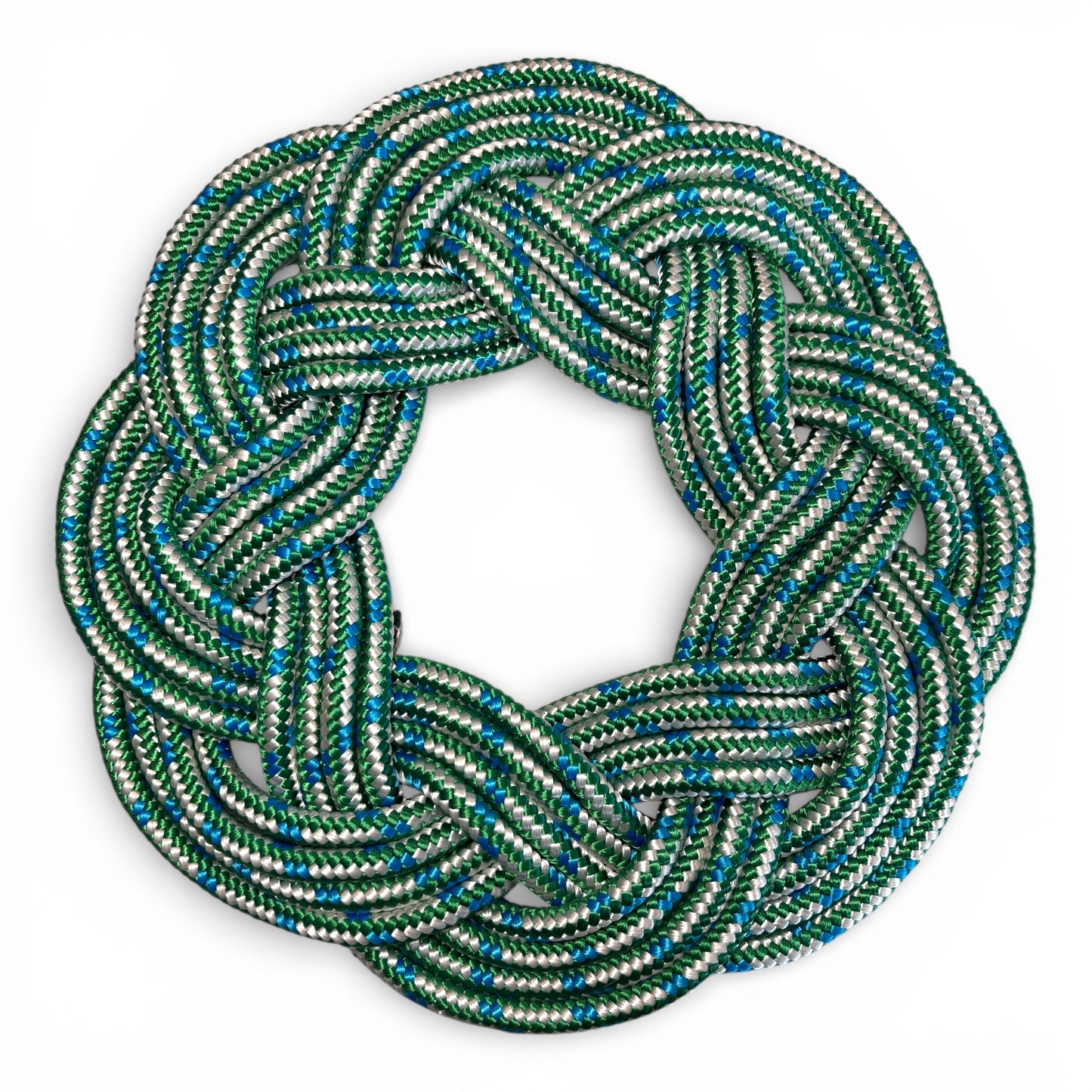 Modern Turk's Head Rope Wreath | Coastal Artisan Decor