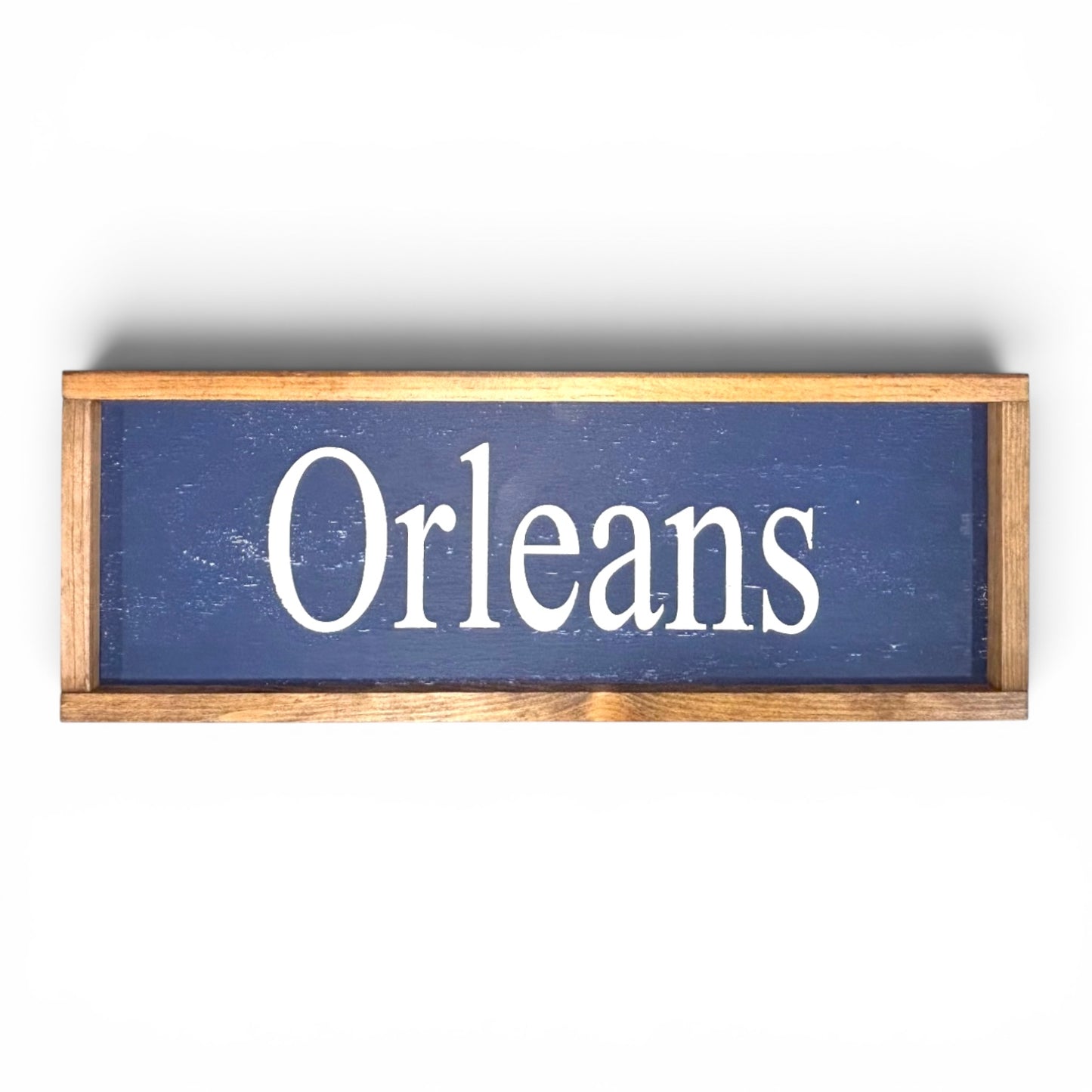 Orleans Hand-Painted Wooden Sign | Coastal Artisan Decor