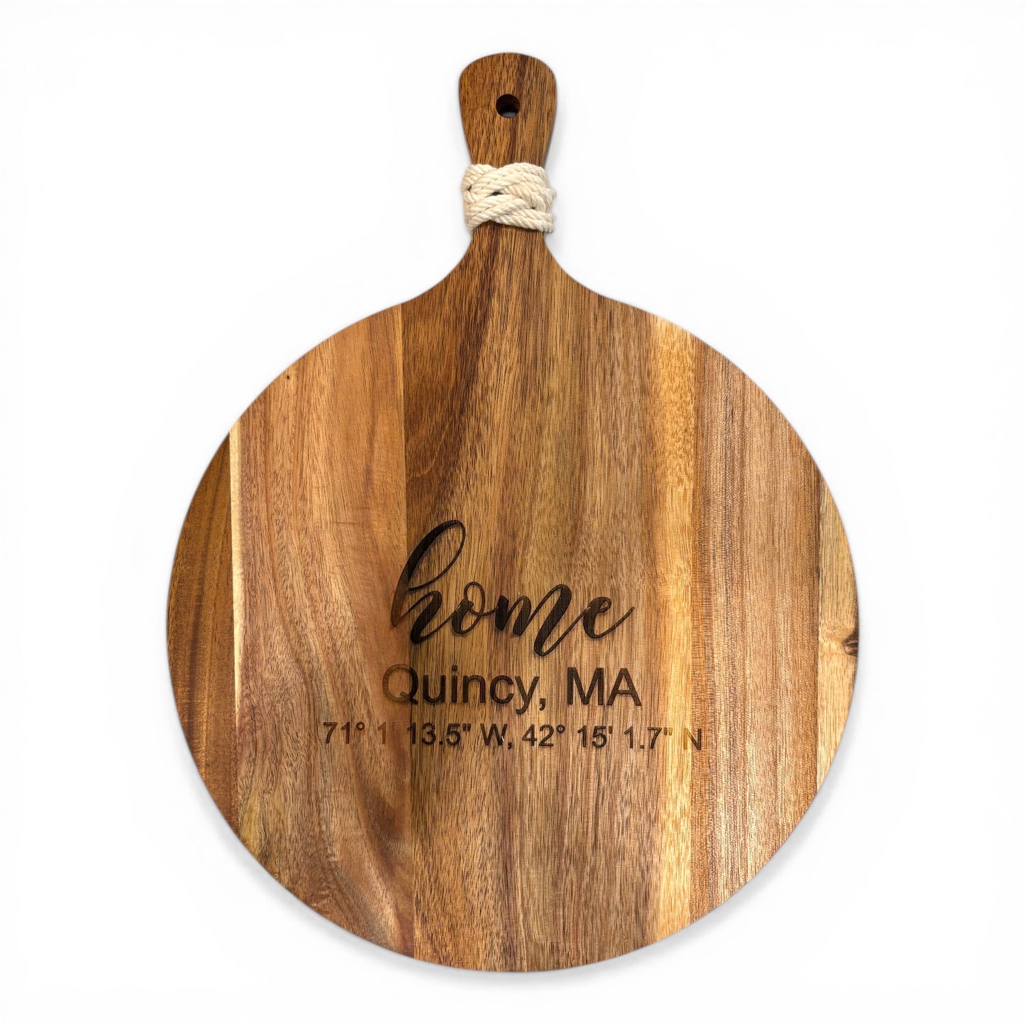 “Home” Acacia Cutting Board
