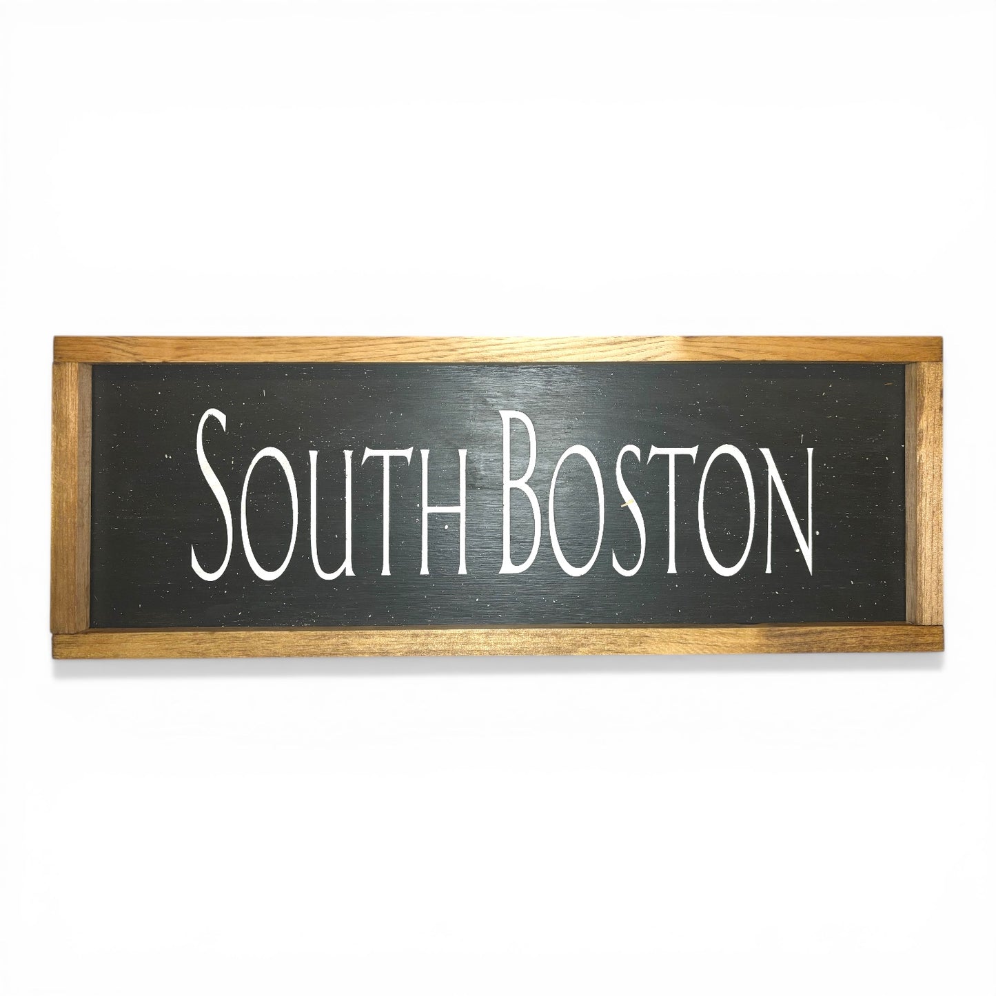 South Boston Hand-Painted Wooden Sign | Coastal Artisan Decor
