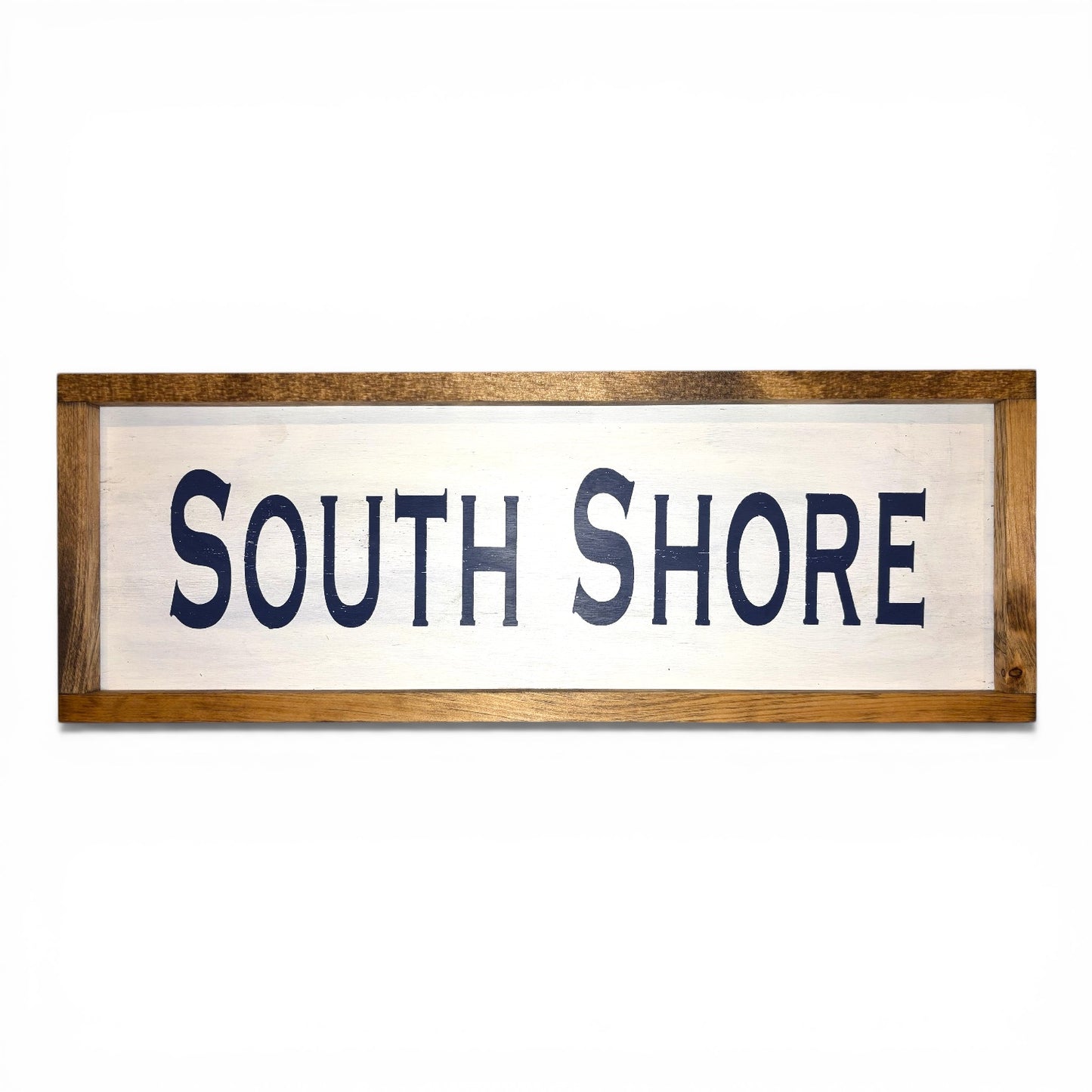 South Shore Hand-Painted Wooden Sign | Coastal Artisan Decor